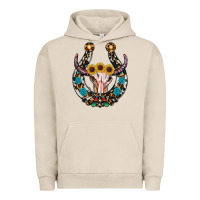 Pigment French Oak western horseshoe skull Urban Hoodie - RanaPortraitStore