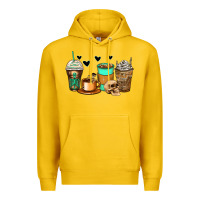 Lemon skeleton coffee cups Premium Hoodie - Zillion Design Studio