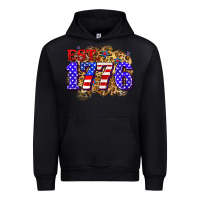 Black est. 1776 4th of july Urban Hoodie - Zillion Design Studio