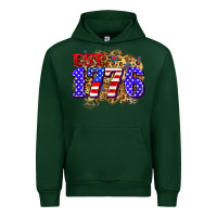Forest Green est. 1776 4th of july Urban Hoodie - Zillion Design Studio