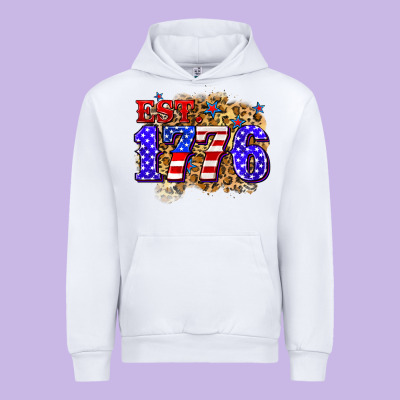 Est. 1776 4th Of July Urban Hoodie Designed By Zillion Design Studio
