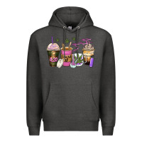 Charcoal Heather weed coffee cups Premium Hoodie - Zillion Design Studio