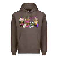 Coffee weed coffee cups Premium Hoodie - Zillion Design Studio