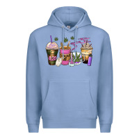 Colony Blue weed coffee cups Premium Hoodie - Zillion Design Studio