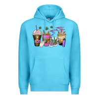Ocean Blue weed coffee cups Premium Hoodie - Zillion Design Studio