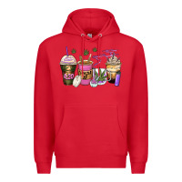 Red weed coffee cups Premium Hoodie - Zillion Design Studio