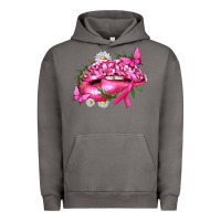 Pigment Tornado Breast Cancer with Ribbon Pink Lips Urban Hoodie - texasbilliewilder