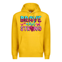 Lemon Brave and Strong Premium Hoodie - texasbilliewilder