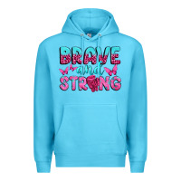 Ocean Blue Brave and Strong Premium Hoodie - texasbilliewilder