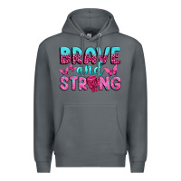 Rock Brave and Strong Premium Hoodie - texasbilliewilder