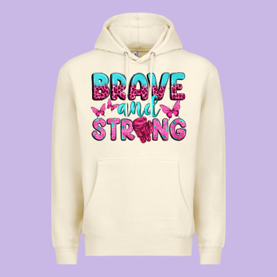 Brave And Strong Premium Hoodie Designed By Texasbilliewilder