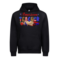 Black American teacher Urban Hoodie - Zillion Design Studio