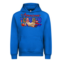 Cobalt American teacher Urban Hoodie - Zillion Design Studio
