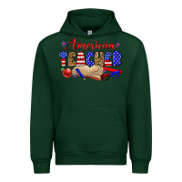 Forest Green American teacher Urban Hoodie - Zillion Design Studio