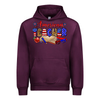 Mauve Wine American teacher Urban Hoodie - Zillion Design Studio