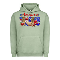 Pigment Oil Green American teacher Urban Hoodie - Zillion Design Studio
