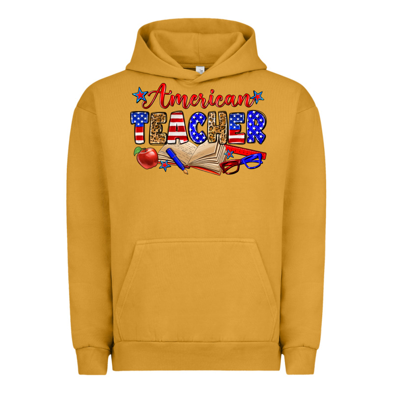 American Teacher Urban Hoodie by Zillion Design Studio | Teevron