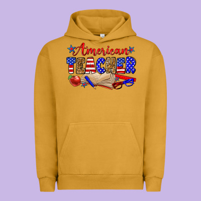 American Teacher Urban Hoodie Designed By Zillion Design Studio