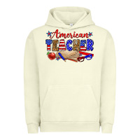 Pigment Pistachio American teacher Urban Hoodie - Zillion Design Studio