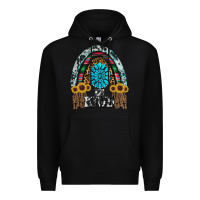 Black western rainbow  be kind Premium Hoodie - RanaPortraitStore
