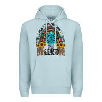 Blue Mist western rainbow  be kind Premium Hoodie - RanaPortraitStore