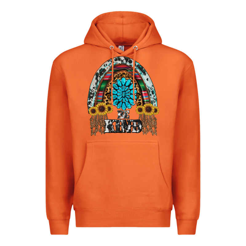 Western Rainbow  Be Kind Premium Hoodie by RanaPortraitStore | Teevron