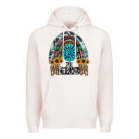 Pale Pink western rainbow  be kind Premium Hoodie - RanaPortraitStore