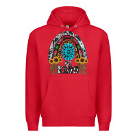 Red western rainbow  be kind Premium Hoodie - RanaPortraitStore