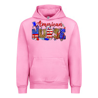 Fuchsia Pink American nurse Urban Hoodie - Zillion Design Studio
