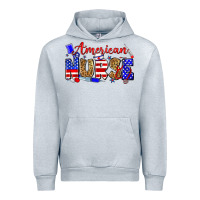 Heather Grey American nurse Urban Hoodie - Zillion Design Studio