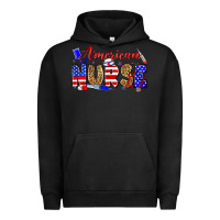 Pigment Black American nurse Urban Hoodie - Zillion Design Studio