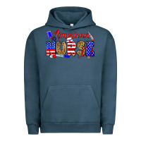 Pigment Midnight Navy American nurse Urban Hoodie - Zillion Design Studio