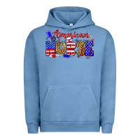 Pigment Pebble Blue American nurse Urban Hoodie - Zillion Design Studio