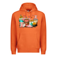 Carrot pigs coffee cups Premium Hoodie - Zillion Design Studio