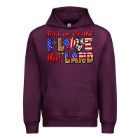 Mauve Wine ain't no doubt i love this land Urban Hoodie - Zillion Design Studio