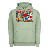 Pigment Oil Green ain't no doubt i love this land Urban Hoodie - Zillion Design Studio