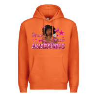 Carrot Breast Cancer Awareness with Afro Woman Premium Hoodie - texasbilliewilder