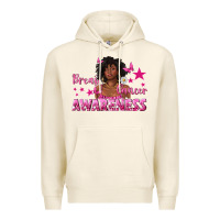 Tofu Breast Cancer Awareness with Afro Woman Premium Hoodie - texasbilliewilder