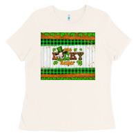 Bone st patricks one lucky heifer Ladies Tee - Artiststas
