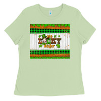 Matcha st patricks one lucky heifer Ladies Tee - Artiststas