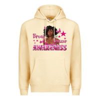 Pina Colada Breast Cancer Awareness with Afro Woman Premium Hoodie - texasbilliewilder