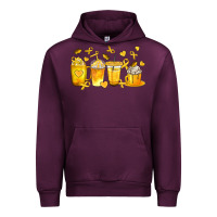 Mauve Wine Childhood Cancer Coffee Cups Urban Hoodie - texasbilliewilder