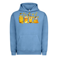 Pigment Pebble Blue Childhood Cancer Coffee Cups Urban Hoodie - texasbilliewilder