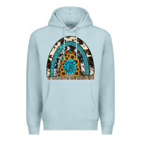 Blue Mist rainbow sunflower gemstone Premium Hoodie - RanaPortraitStore