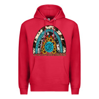 Cardinal rainbow sunflower gemstone Premium Hoodie - RanaPortraitStore