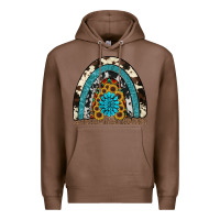 Chestnut rainbow sunflower gemstone Premium Hoodie - RanaPortraitStore