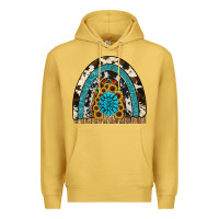 Antique Gold rainbow sunflower gemstone Premium Hoodie - RanaPortraitStore