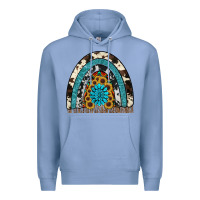 Colony Blue rainbow sunflower gemstone Premium Hoodie - RanaPortraitStore