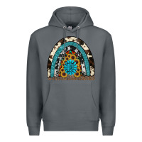 Rock rainbow sunflower gemstone Premium Hoodie - RanaPortraitStore