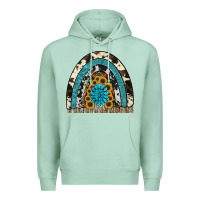 Seafoam rainbow sunflower gemstone Premium Hoodie - RanaPortraitStore